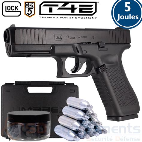 Pack Glock 17 Gen 5 T4E 43 5 Joules SD Equipements