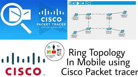 Ring Topology Tutorial In Mobile Using Cisco Packet Tracer Simulation