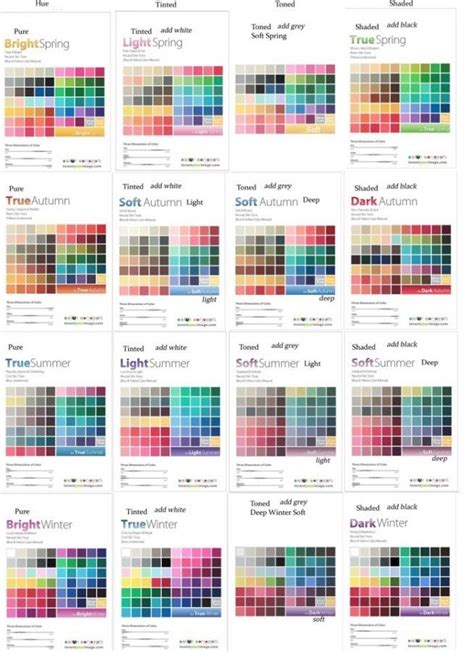 Seasonal Color Chart