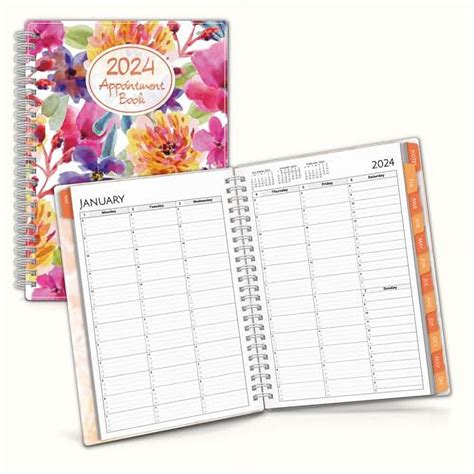 Cranbury 2024 Appointment Planner Book 6x825 Floral Jan 2024 To