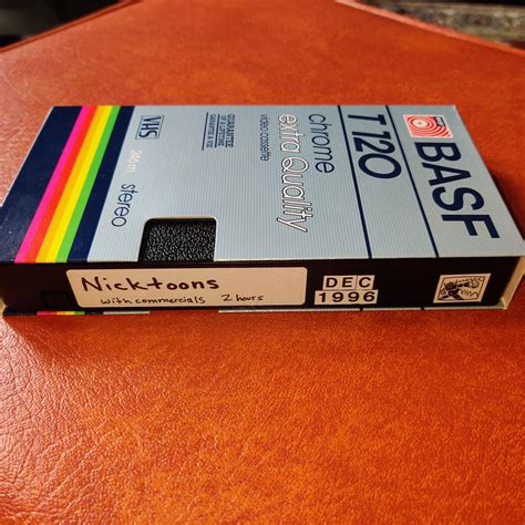 Vhs Tape Cartoons Nicktoons 1996 With Commercials Doug Rugrats Hey
