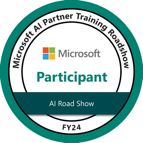 Microsoft Ai Partner Training Roadshow—participant Credly