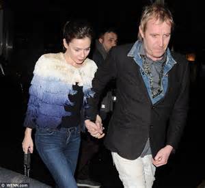 Anna Friel Wears A Tassel Coat For A Date Night With Rhys Ifans Following Theatre Performance