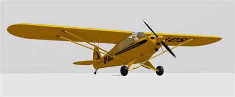 Piper Super Cub Light Plane Clearly Development