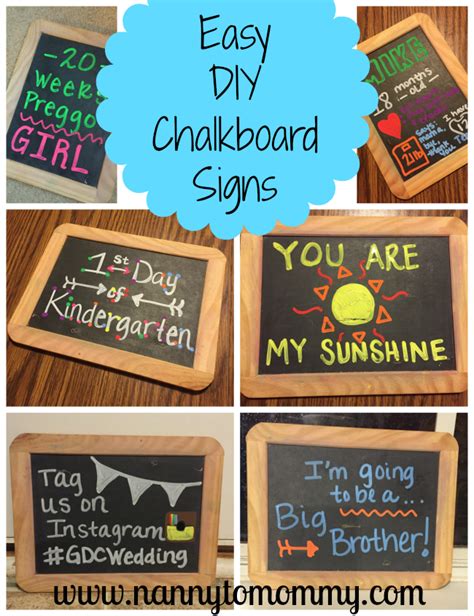 18 Month Update Easy Diy Chalkboard Signs Nanny To Mommy