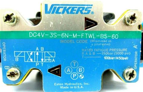 NEW VICKERS DG5S 8 2N M FTWL B5 30 VALVE 02 128027 DG4V 3S 6N M FTWL B5