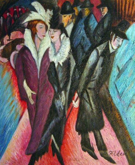 Street, Berlin Painting by Ernst Ludwig Kirchner Reproduction ...