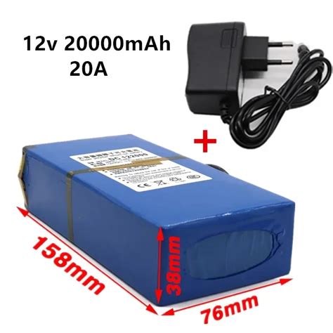 100 DC12V 20000 MAh Lithium Ionen Akku Hohe Kapazit T Courant