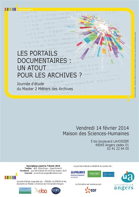 Les Anciennes Journ Es Les Journ Es D Archivistique Du