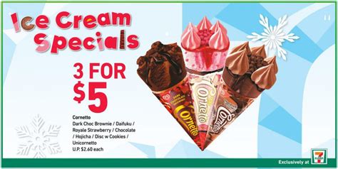 7 Eleven Has Lots Of Ice Cream Deals From S080 Including Cornetto