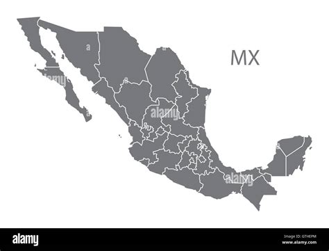 Mexico Map Vector Hi Res Stock Photography And Images Alamy