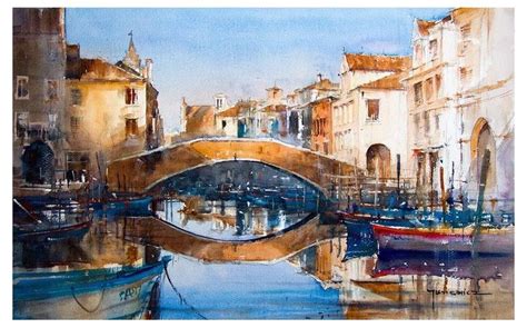 Micha Jasiewicz Cool Landscapes Watercolor Landscape Cityscape