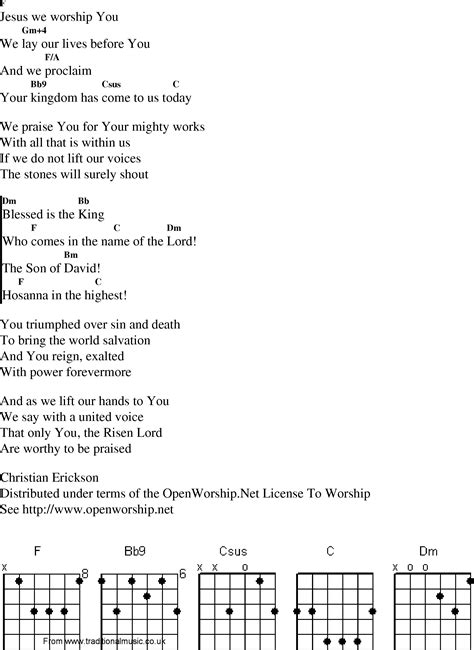 Hosanna In The Highest Guitar Chords