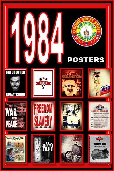 Orwell's 1984 Posters Featuring Slogans and Party Propaganda | High school lesson plans, High ...