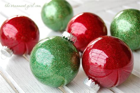 How To Make Glitter Christmas Ornaments Diy The Ornament Girl