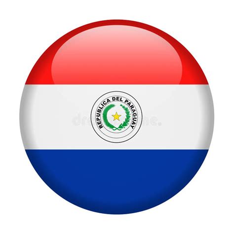 Paraguay Map And Flag Detailed Vector Illustration Stock Illustration