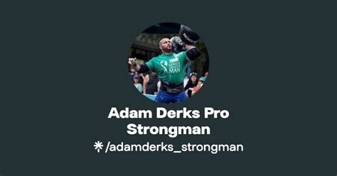 Adam Derks Pro Strongman Instagram Tiktok Linktree