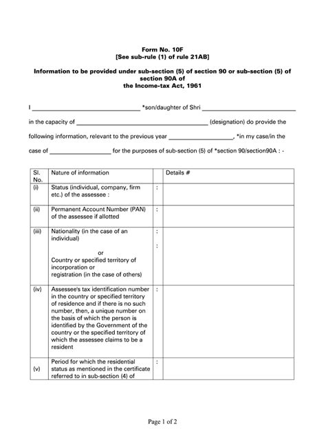 Form 10f Filled Sample Fill Online Printable Fillable Blank