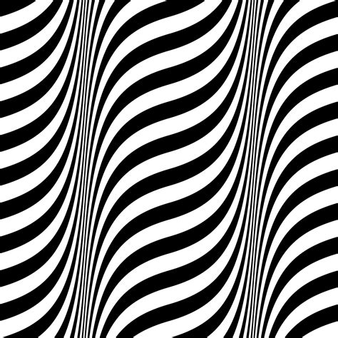 Optical Illusion Lines Retro Black White Wallpaper - Buy Now | Happywall