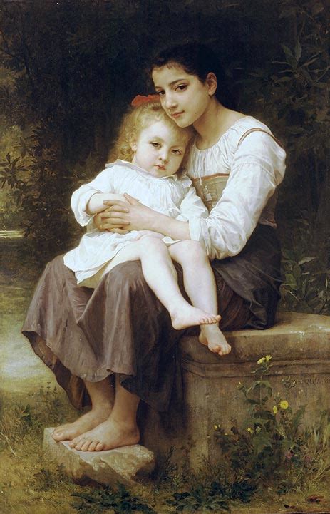 Big Sis Bouguereau Painting Reproduction 313 TOPofART