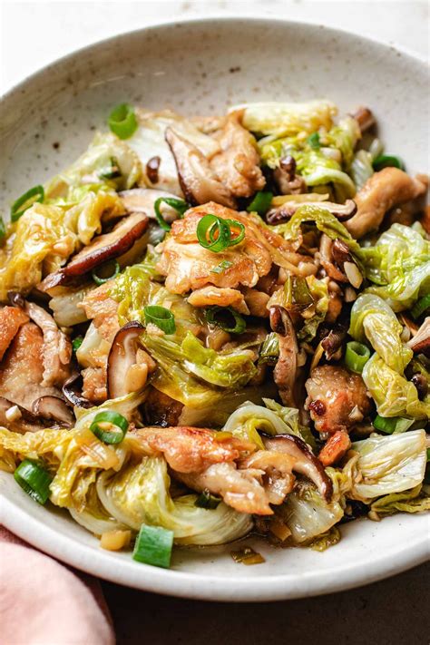 Chicken Napa Cabbage Stir Fry Healthy Easy I Heart Umami