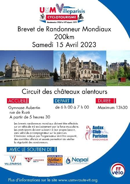 Brevet De Randonneurs Mondiaux Villeparisis