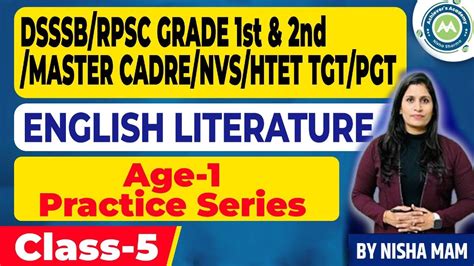 English Literature Imp Mcq Series Practice Set For Dsssb Htet