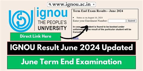 Ignou Result June Updated Check Exam Result Online Ignou Ac