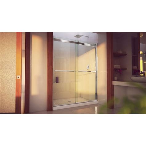 Dreamline Essence H Chrome 56 In To 60 In W X 76 In H Frameless Bypass Sliding Shower Door In