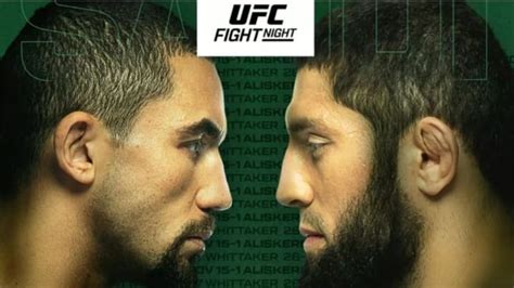 UFC Fight Night: Robert Whittaker vs. Ikram Aliskerov Live Results ...