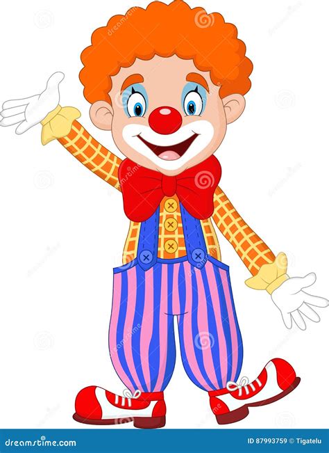 Funny Clown With Balloons Cartoon Vector | CartoonDealer.com #86106577