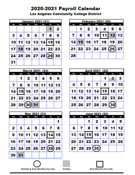 City Of Los Angeles Payroll Calendar Good Calendar Idea