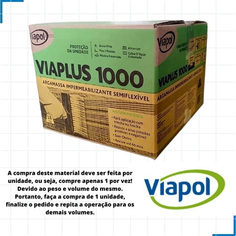 Impermeabilizante Viaplus Caixa Kilos Viapol Parcelamento Sem