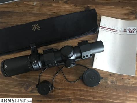 ARMSLIST - For Sale: Vortex Crossfire II 1-4x24 V-Plex with mount