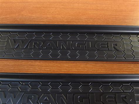 2018 2021 Jeep Wrangler JL Black Molded 4 Door Sill Guards Mopar OEM EBay