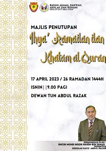 Majlis Penutupan Ihya Ramadan Izzatdany Flip Pdf Anyflip