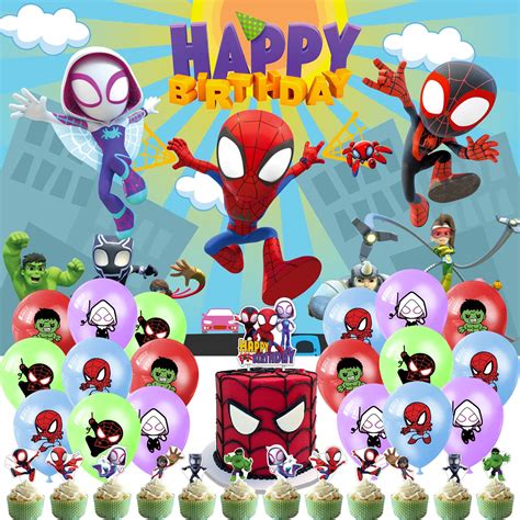 Buy Spidey And His Amazing Friends Birthday Decorations Spidey Birthday