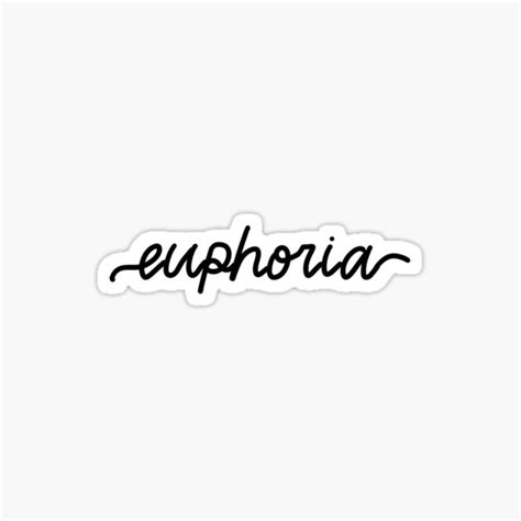 Bts Euphoria Calligraphy Sticker For Sale By Nyappe Redbubble