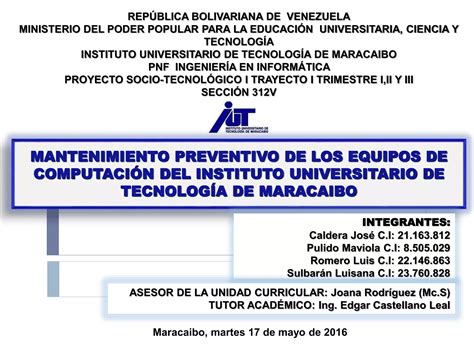 Proyecto Sociotecnol Gico Ppt