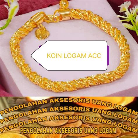 Jual Gelang Dewasa Motiv Tambang Terbuat Dari Bahan Koin