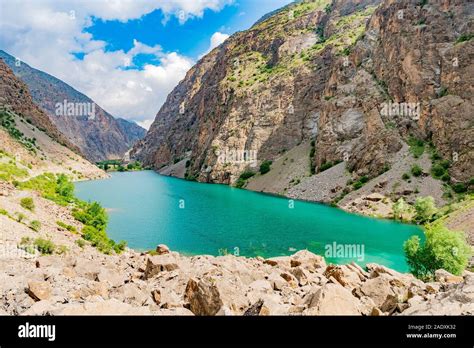 penjikent haft kul  lakes breathtaking picturesque panoramic view