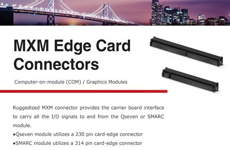 Mxm Edge Card Connector Versatile Solutions Attend