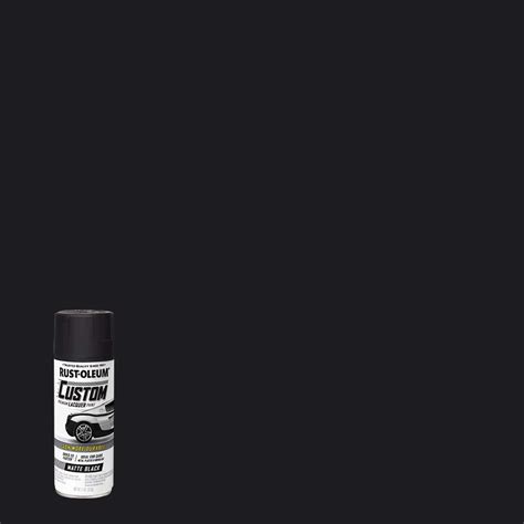 Have a question about Rust-Oleum Automotive 11 oz. Matte Black Custom Lacquer Spray Paint (6 ...