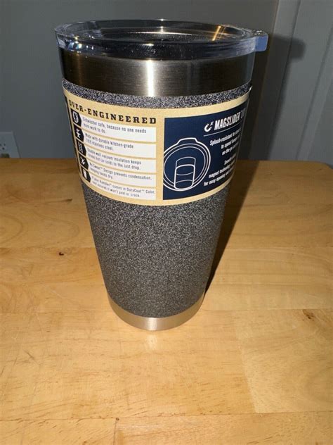 Yeti Oz Rambler Tumbler Black Stone Brand New Oz Blackstone Ebay