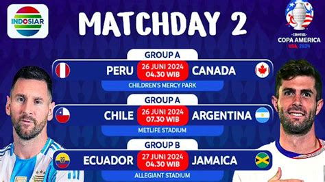 Jadwal Indosiar Rabu Juni Live Copa America Peru Vs