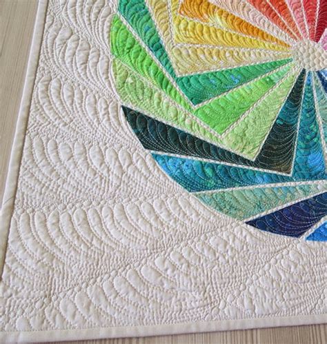 Color Me Rainbow Raw Edge Applique Quilt Pattern Getas Quilting Studio