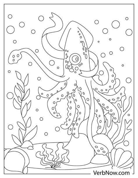 Free SQUID Coloring Pages for Download (Printable PDF)