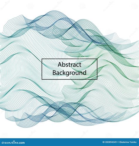 Abstract Smooth Color Wave Vector Curve Flow Motion Illustration Eps