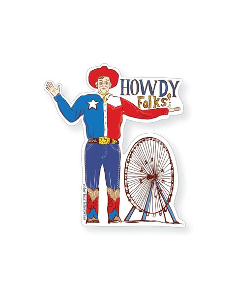 Big Tex Sticker Favor The Kind