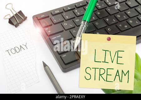 Enseigne Criture Manuscrite Live Stream Approche Professionnelle